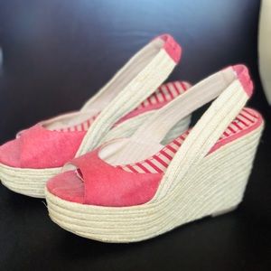 Splendid Espadrille Slingback Wedge SIZE 7.5